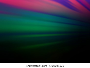 Dark Multicolor, Rainbow vector modern bokeh pattern. A vague abstract illustration with gradient. Brand new design for your business.