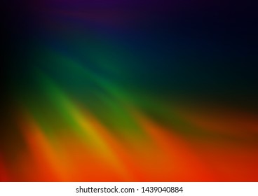 Dark Multicolor, Rainbow vector modern elegant template. Colorful illustration in blurry style with gradient. The background for your creative designs.