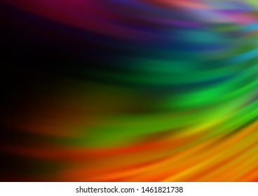 Dark Multicolor, Rainbow vector modern elegant template. Creative illustration in halftone style with gradient. A new texture for your design.