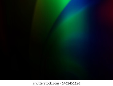 Dark Multicolor, Rainbow vector modern elegant background. A vague abstract illustration with gradient. The elegant pattern for brand book.