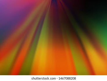 Dark Multicolor, Rainbow vector modern bokeh pattern. Colorful illustration in blurry style with gradient. The best blurred design for your business.