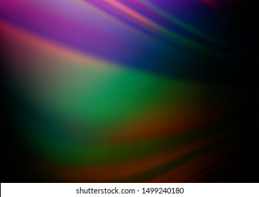 Dark Multicolor, Rainbow vector modern bokeh pattern. Colorful illustration in abstract style with gradient. A new texture for your design.