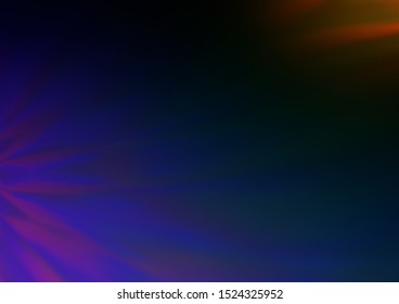 Dark Multicolor, Rainbow vector modern elegant background. A completely new color illustration in a bokeh style. A completely new template for your design.