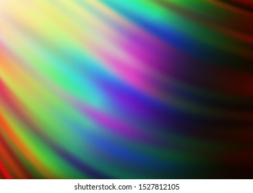 Dark Multicolor, Rainbow vector modern bokeh pattern. Creative illustration in halftone style with gradient. A new texture for your design.