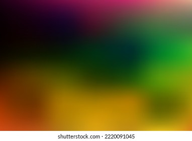 Dark Multicolor, Rainbow vector modern bokeh pattern. Colorful abstract illustration with gradient. Template for any brand book.