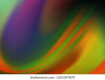 Dark Multicolor, Rainbow vector modern bokeh pattern. A vague abstract illustration with gradient. The template for backgrounds of cell phones.