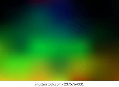 Dark Multicolor, Rainbow vector modern elegant background. A vague abstract illustration with gradient. Brand new style for your business design.