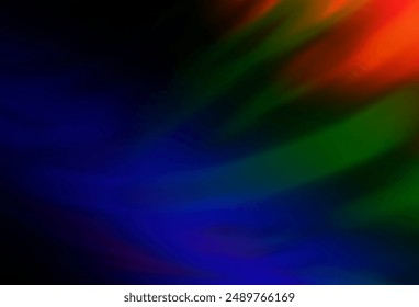 Dark Multicolor, Rainbow vector modern elegant backdrop. A completely new colored illustration in blur style. New way of your design.