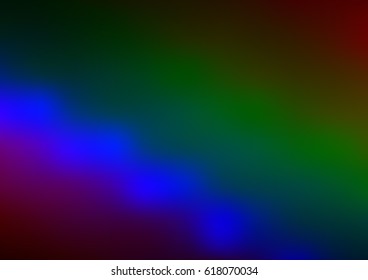 Dark Multicolor, Rainbow vector modern elegant abstract background with gradient. Brand-new colored template in blurry style. 