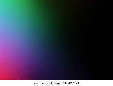 Dark Multicolor, Rainbow vector modern elegant abstract background with gradient. Brand-new colored template in blurry style. 