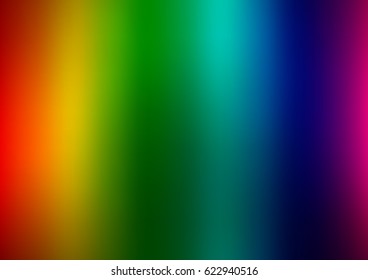Dark Multicolor, Rainbow vector modern elegant abstract background with gradient. Brand-new colored template in blurry style. 