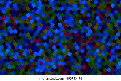 Dark Multicolor, Rainbow vector modern geometrical abstract background. Texture, brand-new background. Geometric background in Origami style with gradient. 