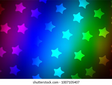 Dark Multicolor, Rainbow vector natural abstract texture. Decorative shining illustration with doodles on abstract template. The best blurred design for your business.