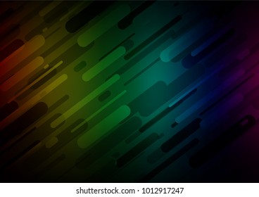 Dark Multicolor, Rainbow vector natural elegant pattern. Blurred decorative design in Indian style with Zen tangles. Brand-new design for your business.
