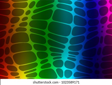 Dark Multicolor, Rainbow vector natural abstract pattern. Brand-new colored illustration in blurry style with doodles. The pattern can be used for heads of websites and designs.