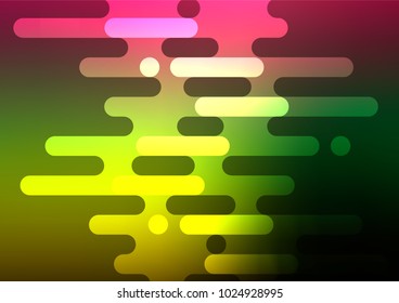 Dark Multicolor, Rainbow vector natural abstract background. An elegant bright illustration with lines in Natural style. The elegant pattern can be used as a part of a brand book.