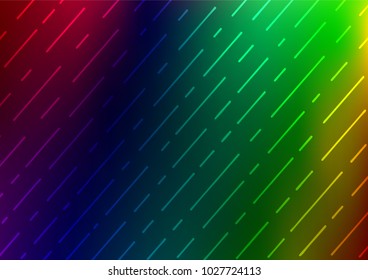 Dark Multicolor, Rainbow vector natural elegant background. A vague abstract illustration with doodles in Indian style. A completely new template for your business design.