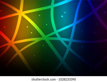 Dark Multicolor, Rainbow vector natural elegant texture. Creative illustration in blurred style with doodles and Zen tangles. Brand-new style for your business design.