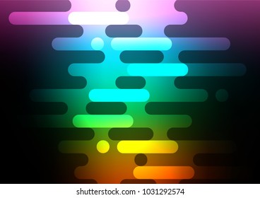 Dark Multicolor, Rainbow vector natural abstract texture. Decorative shining illustration with doodles on abstract template. The best blurred design for your business.