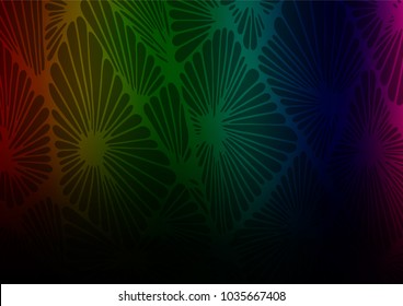 Dark Multicolor, Rainbow vector natural elegant texture. Brand-new colored illustration in blurry style with doodles. The pattern can be used for wallpapers and coloring books.