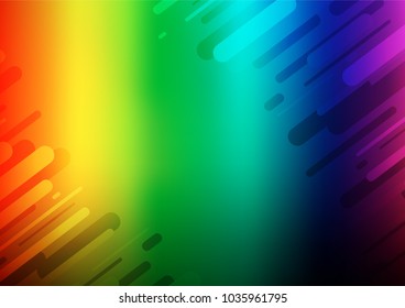 Dark Multicolor, Rainbow vector natural elegant texture. Shining colored illustration with doodles in Zen tangle style. A new texture for your design.