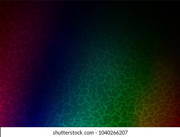 Dark Multicolor, Rainbow vector natural elegant pattern. A vague abstract illustration with doodles in Indian style. The pattern can be used for heads of websites and designs.