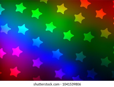 Dark Multicolor, Rainbow vector natural abstract background. Doodles on blurred abstract background with gradient. The pattern can be used for coloring books and pages for kids.