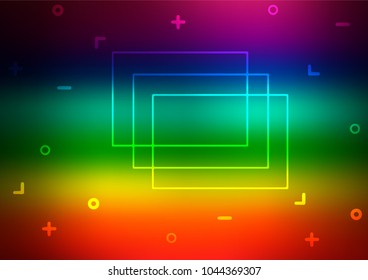Dark Multicolor, Rainbow vector natural elegant pattern. Geometric doodle illustration in Origami style with gradient. Hand painted design for web, leaflet, textile.