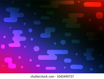 Dark Multicolor, Rainbow vector natural elegant texture. Modern geometrical abstract illustration with doodles. Brand-new design for your business.