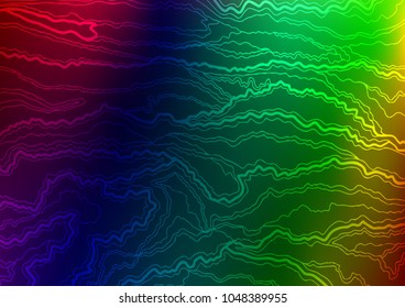 Dark Multicolor, Rainbow vector natural elegant template. Modern geometrical abstract illustration with doodles. The completely new template can be used for your brand book.