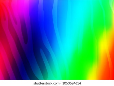 Dark Multicolor, Rainbow vector natural elegant texture. Decorative shining illustration with doodles on abstract template. The completely new template can be used for your brand book.