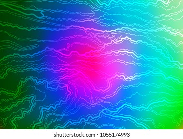 Dark Multicolor, Rainbow vector natural abstract texture. Blurred decorative design in Indian style with Zen tangles. Brand-new style for your business design.