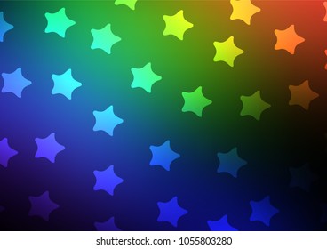 Dark Multicolor, Rainbow vector natural abstract template. An elegant bright illustration with lines in Natural style. The completely new template can be used for your brand book.