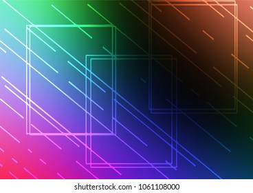Dark Multicolor, Rainbow vector natural elegant background. A completely new color illustration in doodle style. The textured pattern can be used for website.