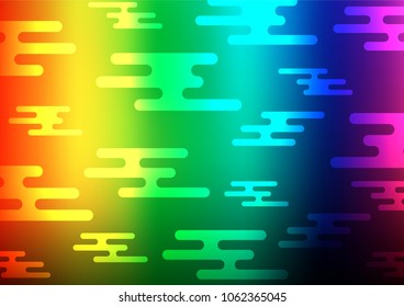 Dark Multicolor, Rainbow vector natural elegant texture. Geometric doodle illustration in Origami style with gradient. Brand-new style for your business design.