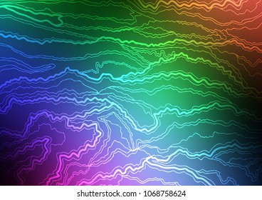 Dark Multicolor, Rainbow vector natural abstract pattern. Glitter abstract illustration with doodles and Zen tangles. The completely new template can be used for your brand book.