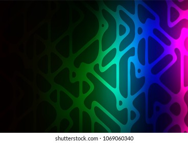 Dark Multicolor, Rainbow vector natural elegant template. Decorative shining illustration with doodles on abstract template. Brand-new style for your business design.