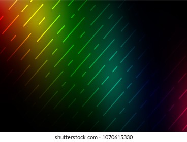 Dark Multicolor, Rainbow vector natural abstract template. Colorful illustration in abstract style with doodles and Zen tangles. The pattern can be used for heads of websites and designs.
