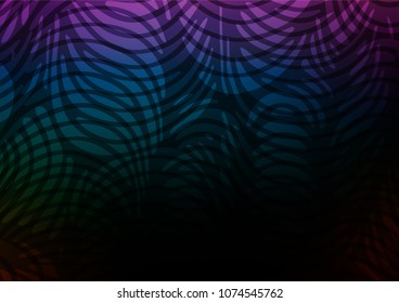 Dark Multicolor, Rainbow vector natural abstract texture. Glitter abstract illustration with doodles and Zen tangles. A new texture for your design.