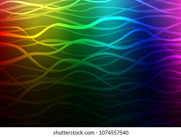Dark Multicolor, Rainbow vector natural elegant texture. Blurred decorative design in Indian style with Zen tangles. The completely new template can be used for your brand book.