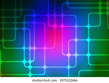 Dark Multicolor, Rainbow vector natural elegant pattern. Glitter abstract illustration with doodles and Zen tangles. Hand painted design for web, wrapping, wallpaper.