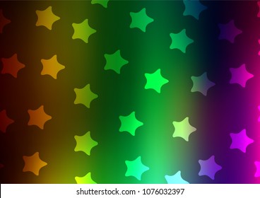 Dark Multicolor, Rainbow vector natural elegant background. Geometric doodle illustration in Origami style with gradient. The best blurred design for your business.