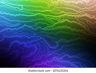 Dark Multicolor, Rainbow vector natural abstract pattern. Blurred decorative design in Indian style with Zen tangles. The pattern can be used for coloring books and pages for kids.