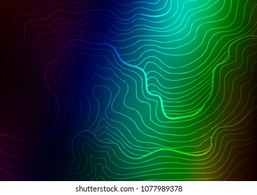 Dark Multicolor, Rainbow vector natural elegant background. Doodles on blurred abstract background with gradient. The doodle design can be used for your web site.