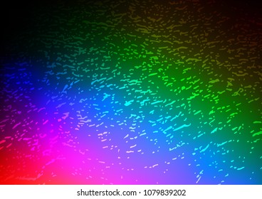 Dark Multicolor, Rainbow vector natural elegant background. Decorative shining illustration with doodles on abstract template. The best blurred design for your business.