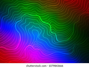 Dark Multicolor, Rainbow vector natural elegant texture. Decorative shining illustration with doodles on abstract template. Hand painted design for web, leaflet, textile.