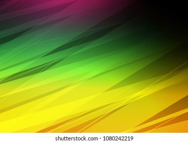 Dark Multicolor, Rainbow vector natural abstract texture. Doodles on blurred abstract background with gradient. Brand new style for your business design.