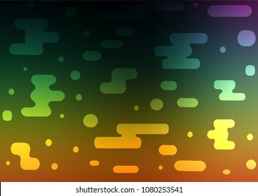 Dark Multicolor, Rainbow vector natural abstract pattern. Blurred decorative design in Indian style with Zen tangles. The template can be used as a background for cell phones.