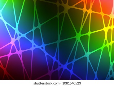 Dark Multicolor, Rainbow vector natural elegant pattern. Sketchy hand drawn doodles on blurred background. A completely new design for your business.