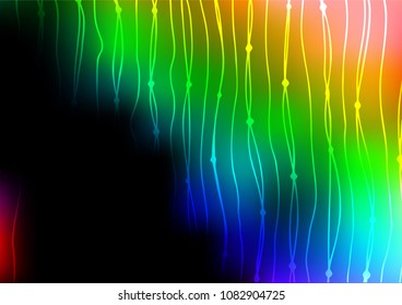 Dark Multicolor, Rainbow vector natural elegant template. Glitter abstract illustration with doodles and Zen tangles. The best blurred design for your business.